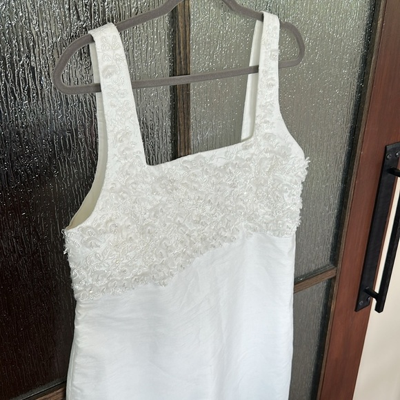 BHLDN Meadow Embellished Square-Neck Mini Dress - size 16 - Picture 6 of 12